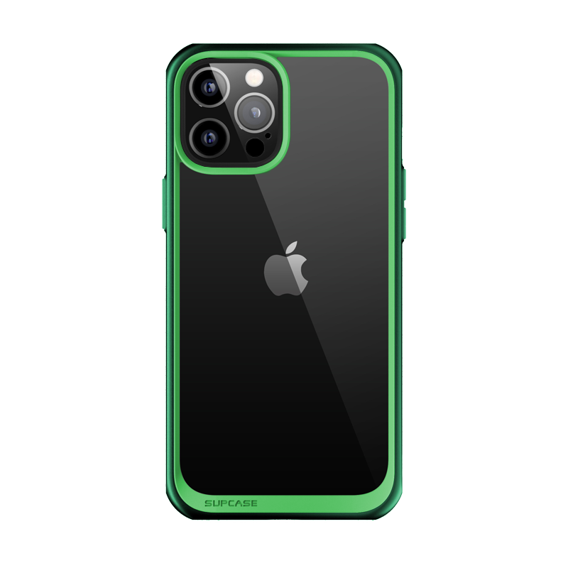 iPhone 12 Pro 6.1 inch Unicorn Beetle Style Slim Clear Case-Green