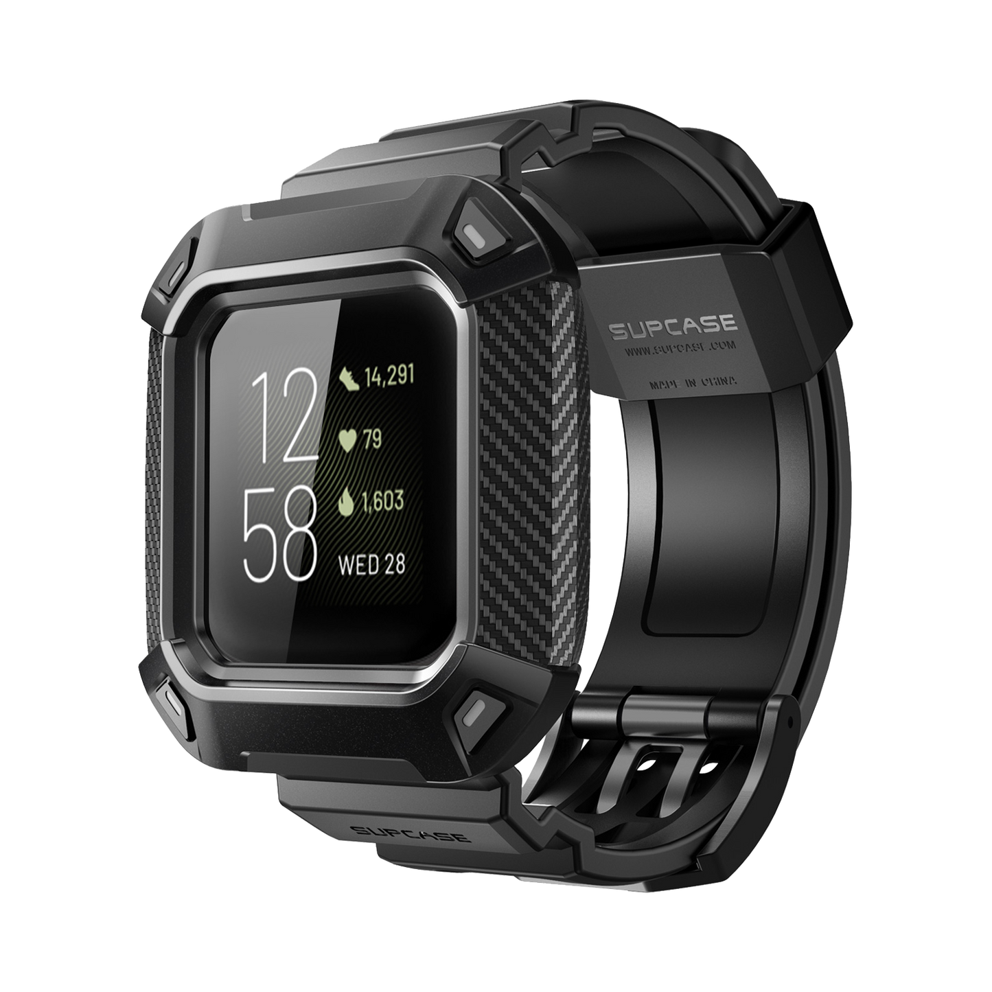 Fitbit Versa 3 Unicorn Beetle Pro Rugged Case-Black