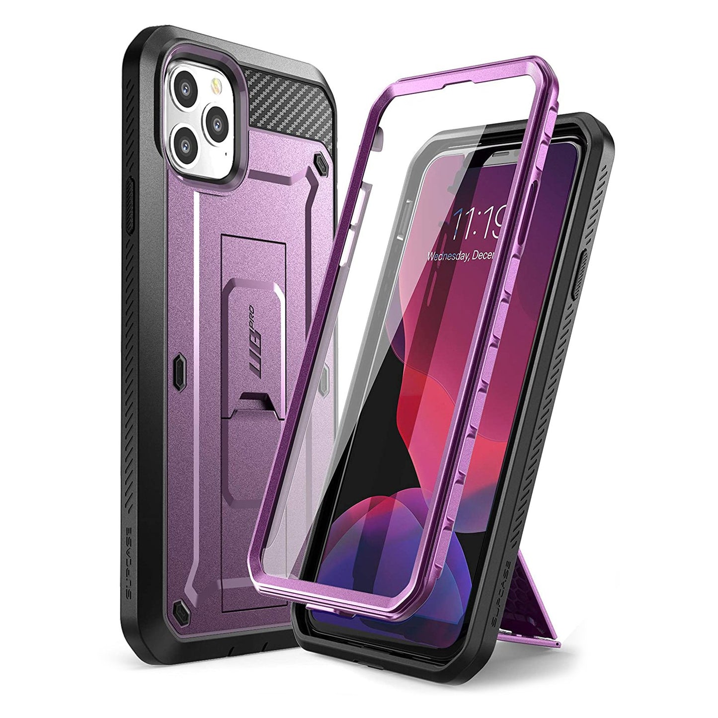 iPhone 11 Pro Max 6.5 inch Unicorn Beetle Pro Rugged Case-Metallic Purple