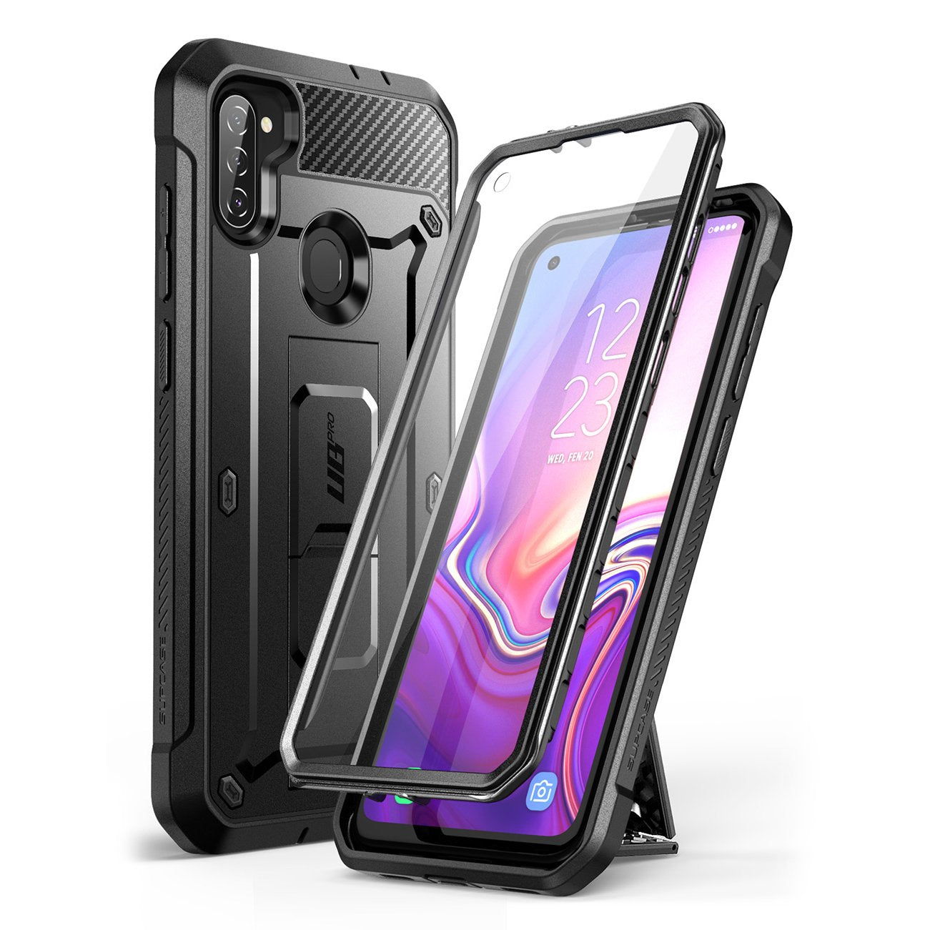 Galaxy A11 (2020) Unicorn Beetle Pro Rugged Holster Case-Black