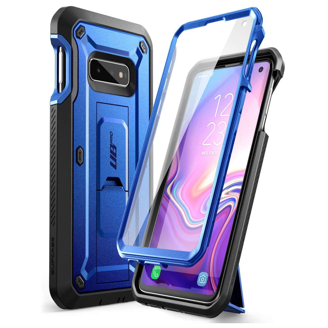 Galaxy S10e Unicorn Beetle Pro Full Body Rugged Holster Case-Dark Blue