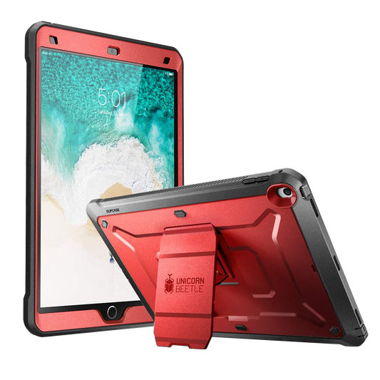 iPad Pro 10.5 inch (2017) Unicorn Beetle Rugged Case with Screen Protector-Metallic Red