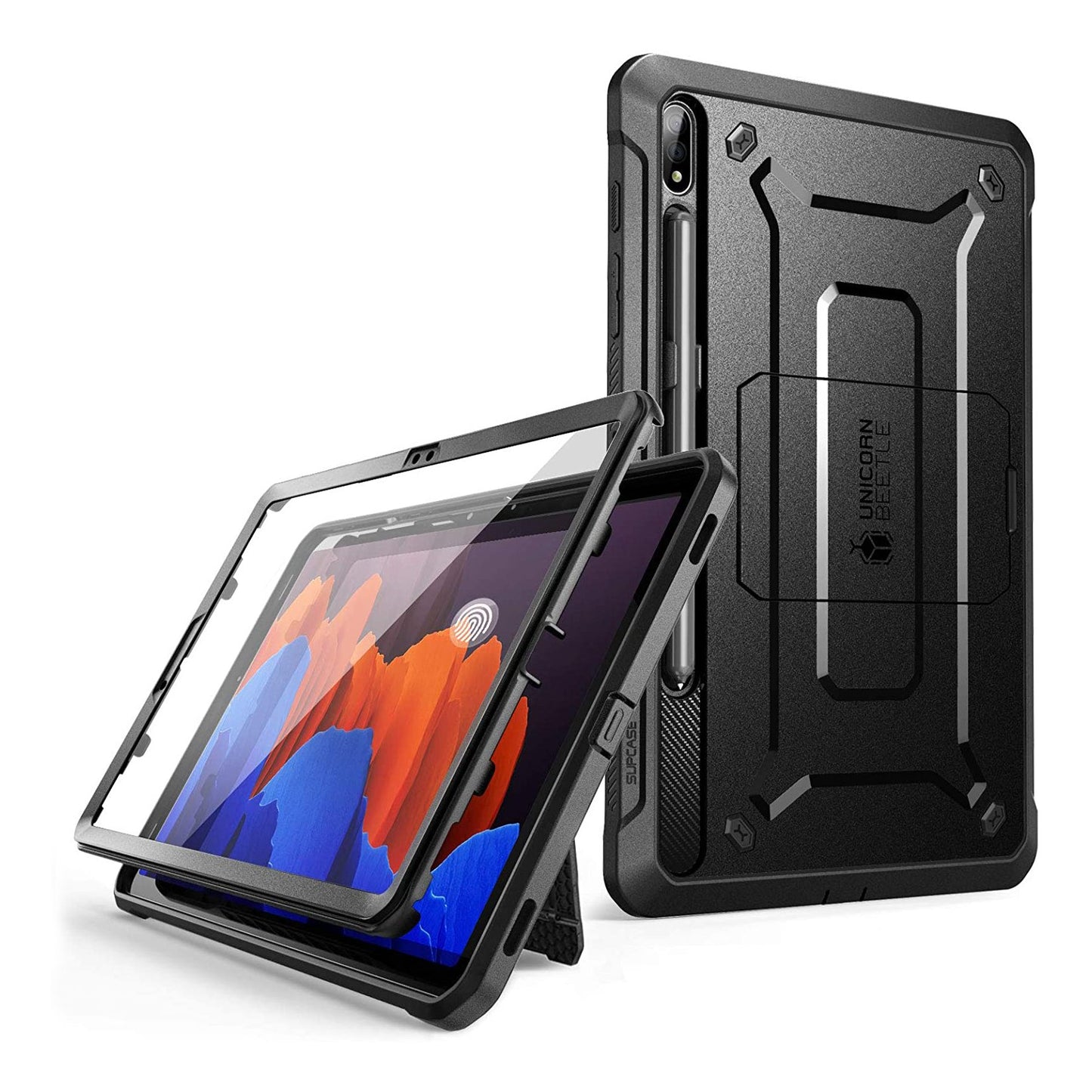 Galaxy Tab S7 Plus 12.4 inch (2020) Unicorn Beetle Pro Rugged Case-Black