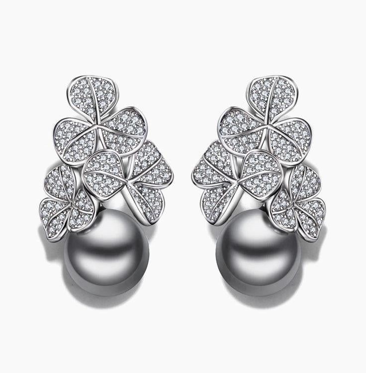 Gift Fashion flower drop earring statement jewelry