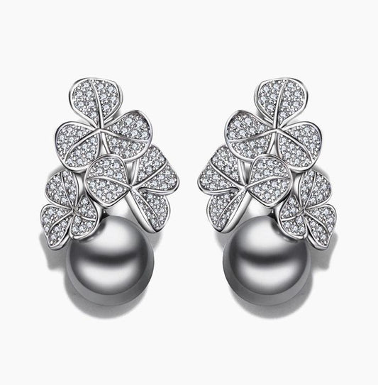 Gift Fashion flower drop earring statement jewelry