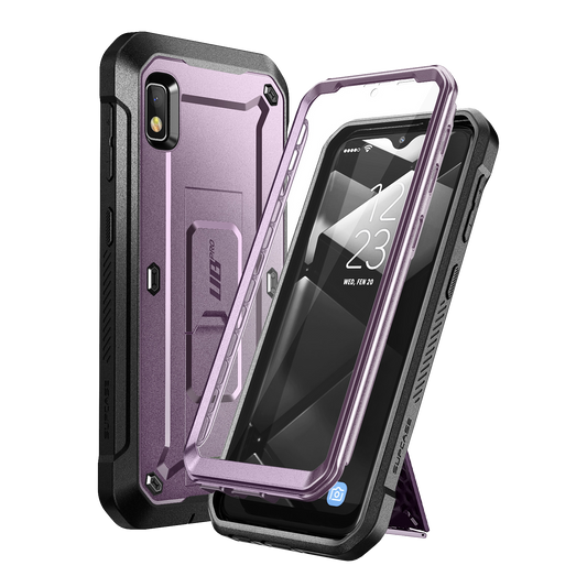 Galaxy A10e Unicorn Beetle Pro Rugged Holster Case-Metallic Purple