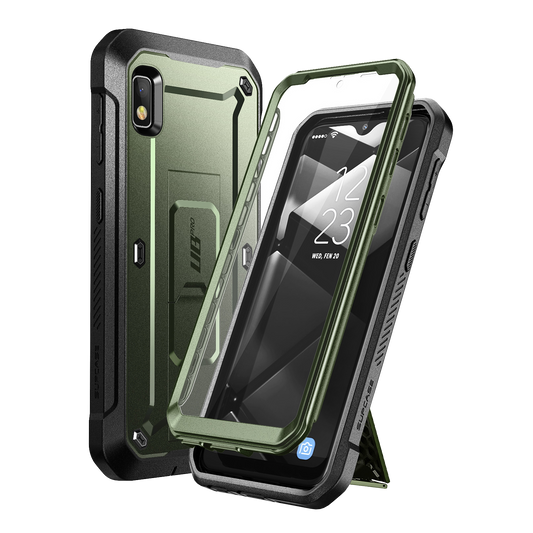 Galaxy A10e Unicorn Beetle Pro Rugged Holster Case-Dark Green