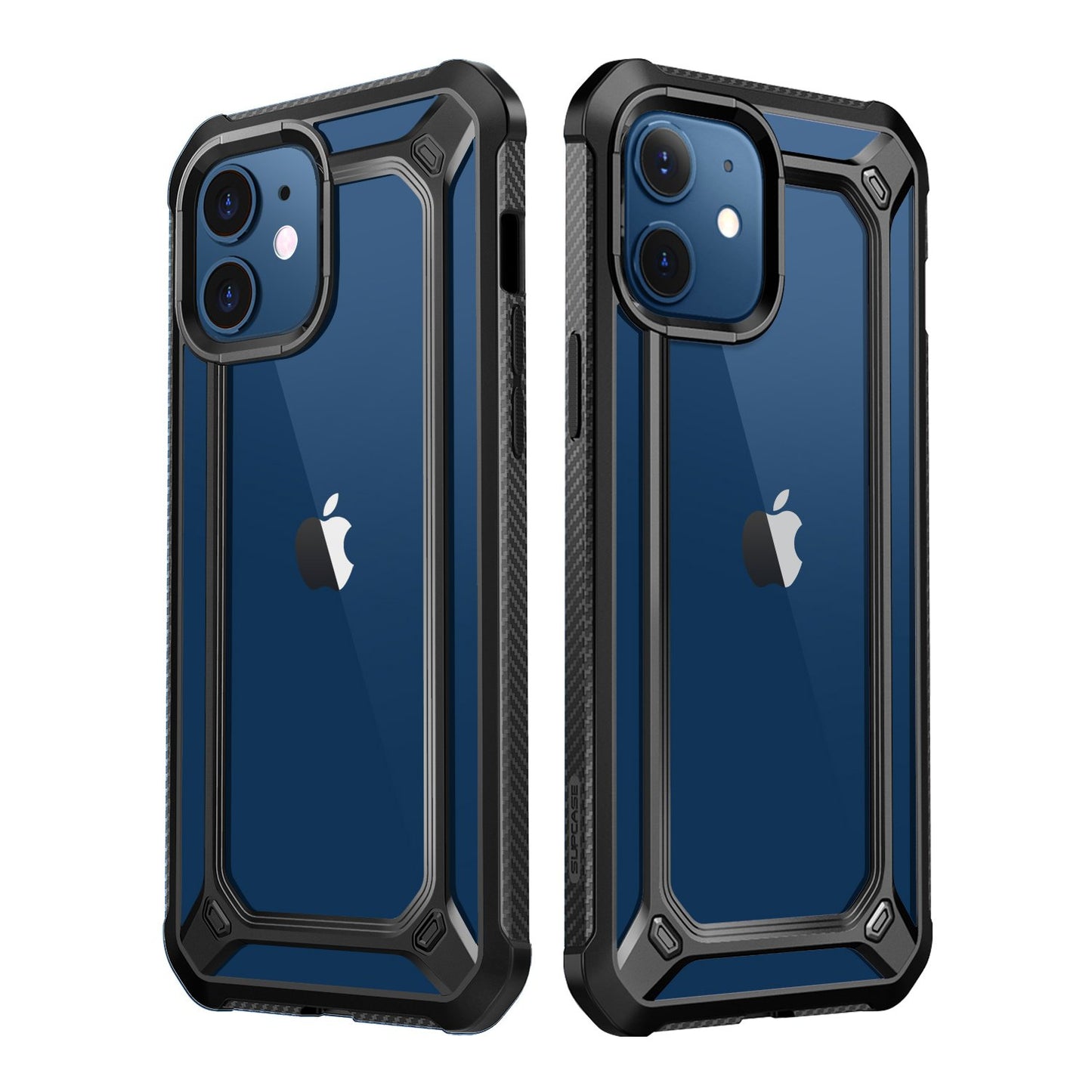 iPhone 12 mini 5.4 inch Unicorn Beetle Exo with Screen Protector Clear Case-Black