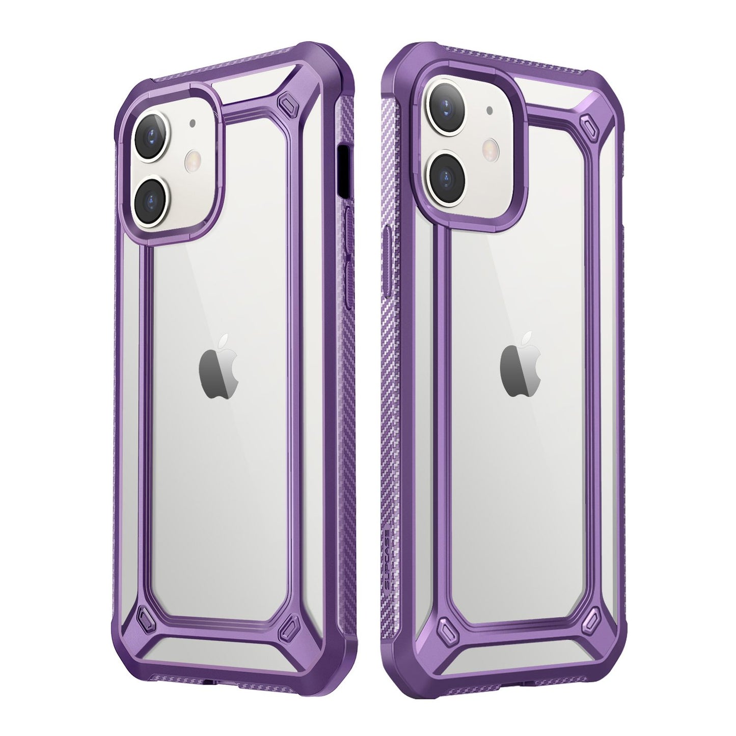 iPhone 12 6.1 inch Unicorn Beetle Exo Clear Case-Purple