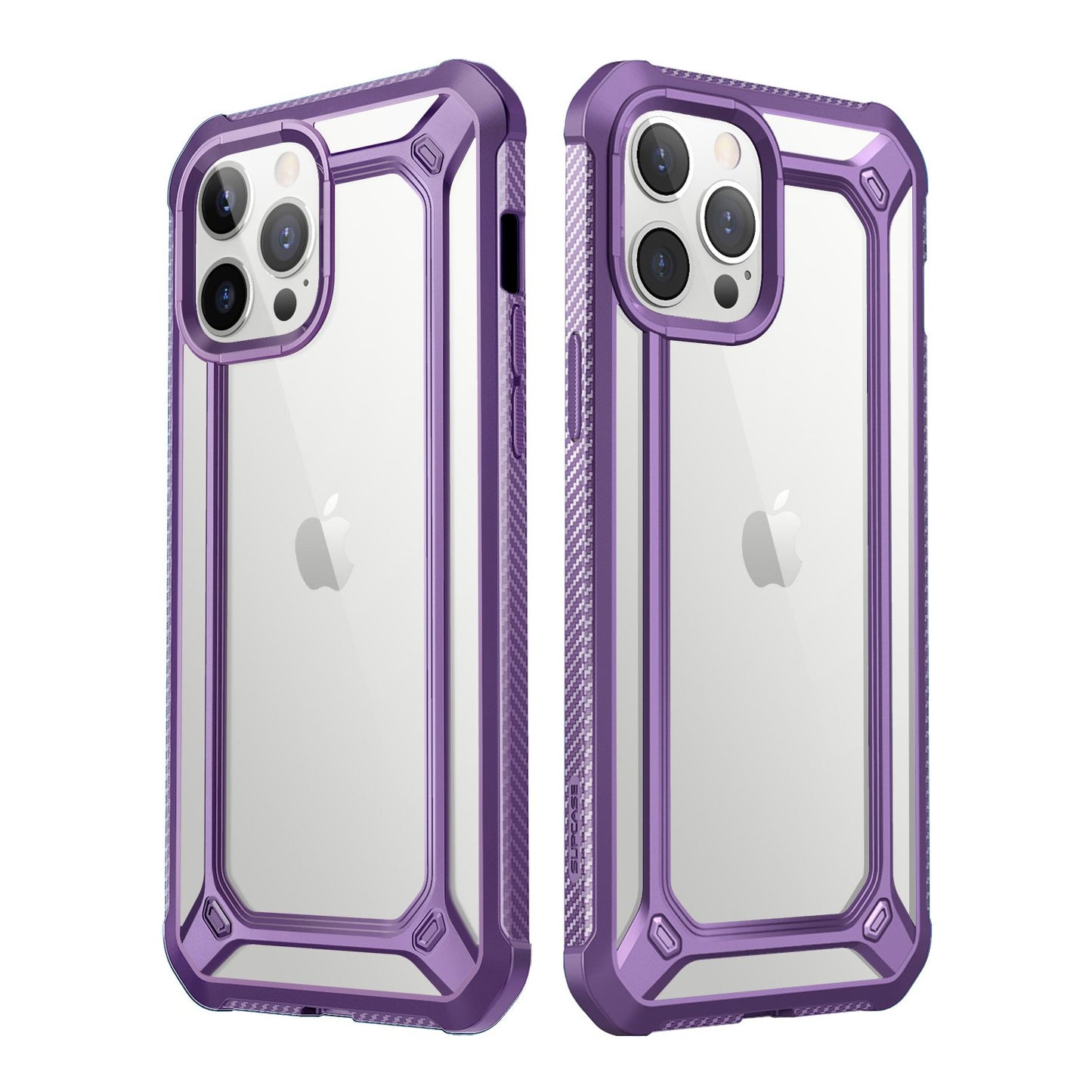 iPhone 12 Pro 6.1 inch Unicorn Beetle Exo Clear Case-Purple