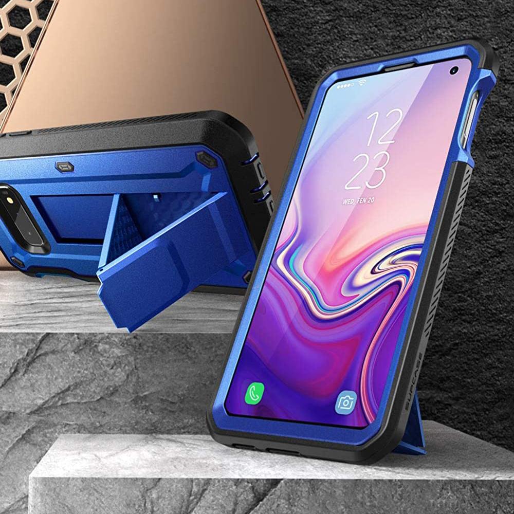 Galaxy S10e Unicorn Beetle Pro Full Body Rugged Holster Case-Dark Blue