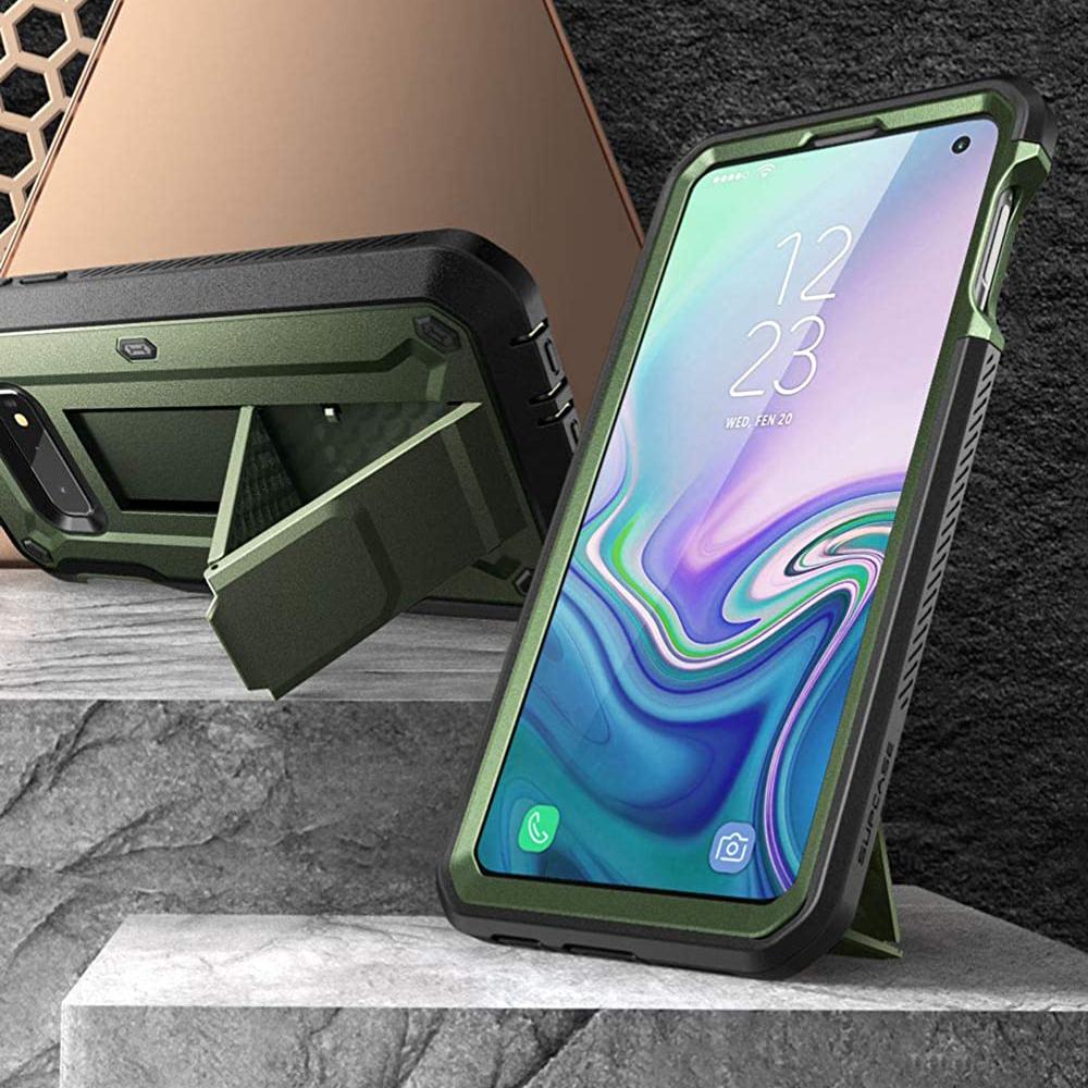 Galaxy S10e Unicorn Beetle Pro Full Body Rugged Holster Case-Dark Green