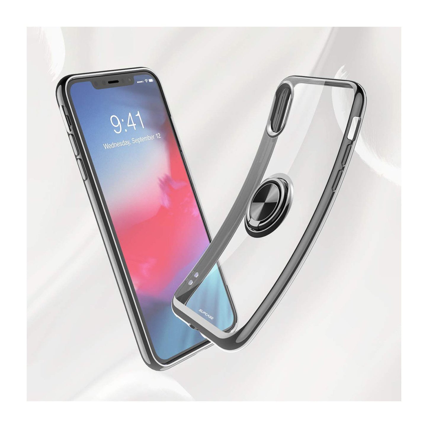 iPhone X / XS Unicorn Beetle Snap Ring Case-Black