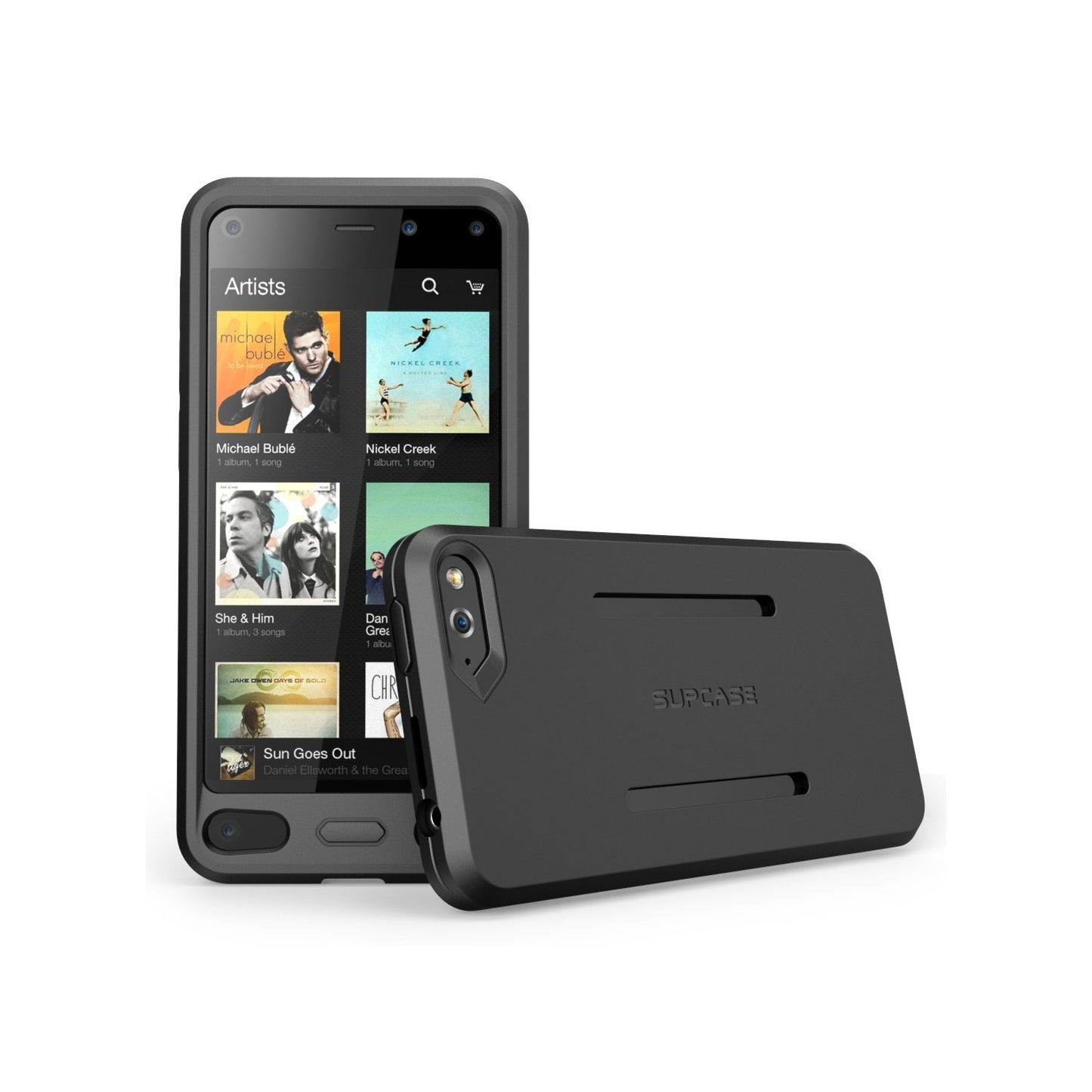 Amazon Fire Phone Easy Fitting Sport Case and Armband Combo by SUPCASE-Black