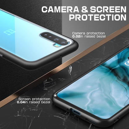 OnePlus Nord Unicorn Beetle Style Clear Bumper Case-Black