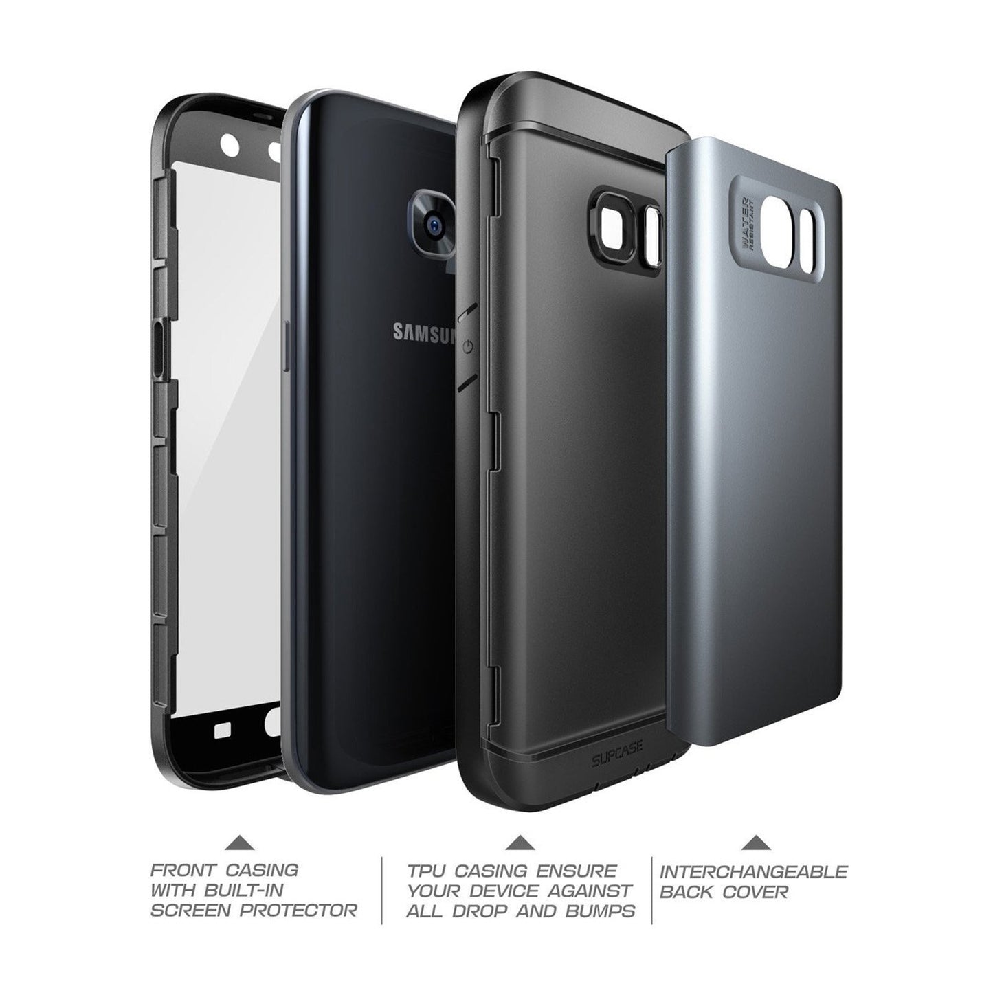 Galaxy S7 Water Resistant Full Body Protective Case