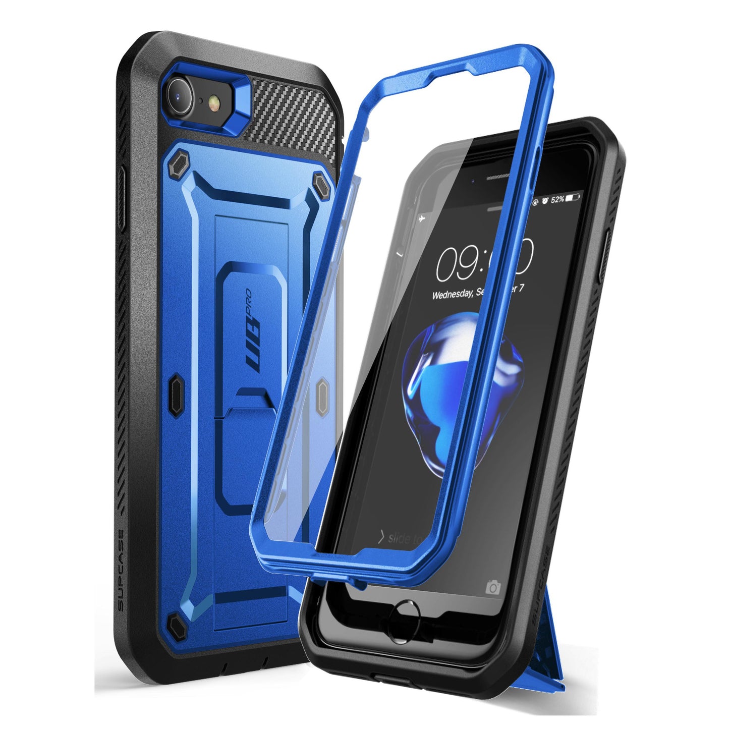 iPhone SE (2020) Unicorn Beetle Pro Full-Body Case with Kickstand-Dark Blue