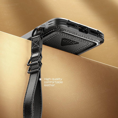 iPhone SE (2020) Unicorn Beetle Royal Rugged Leather Case-Black