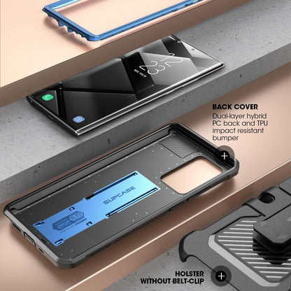 Galaxy Note20 Ultra Unicorn Beetle PRO Rugged Holster Case-Metallic Blue