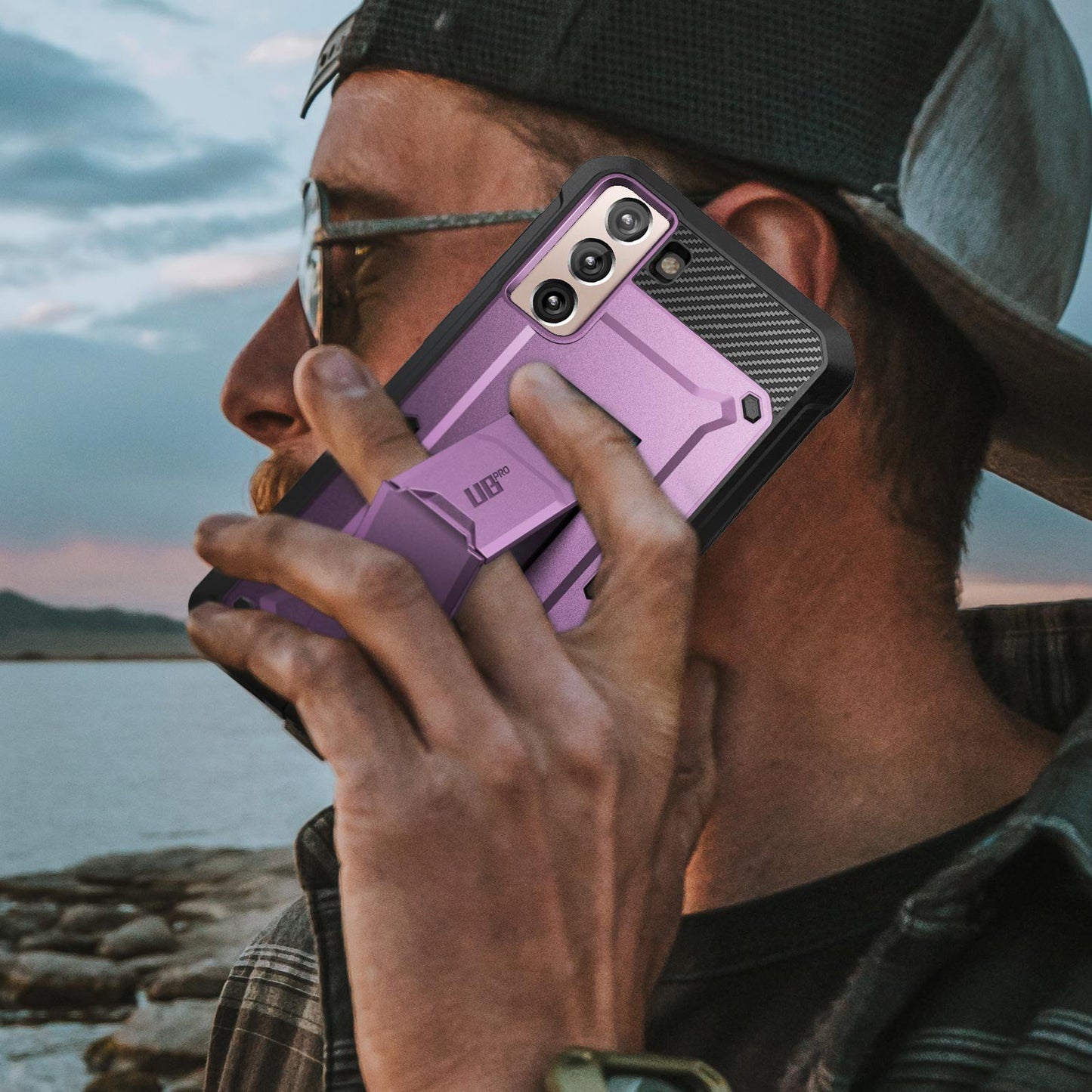 Galaxy S21 Plus Unicorn Beetle Pro Rugged Case-Metallic Purple