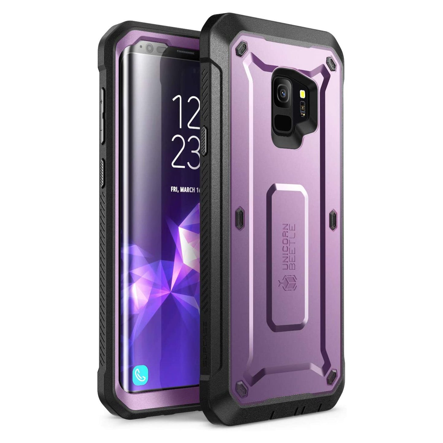 Galaxy S9 Unicorn Beetle Pro Full Body Rugged Holster Case-Metallic Purple