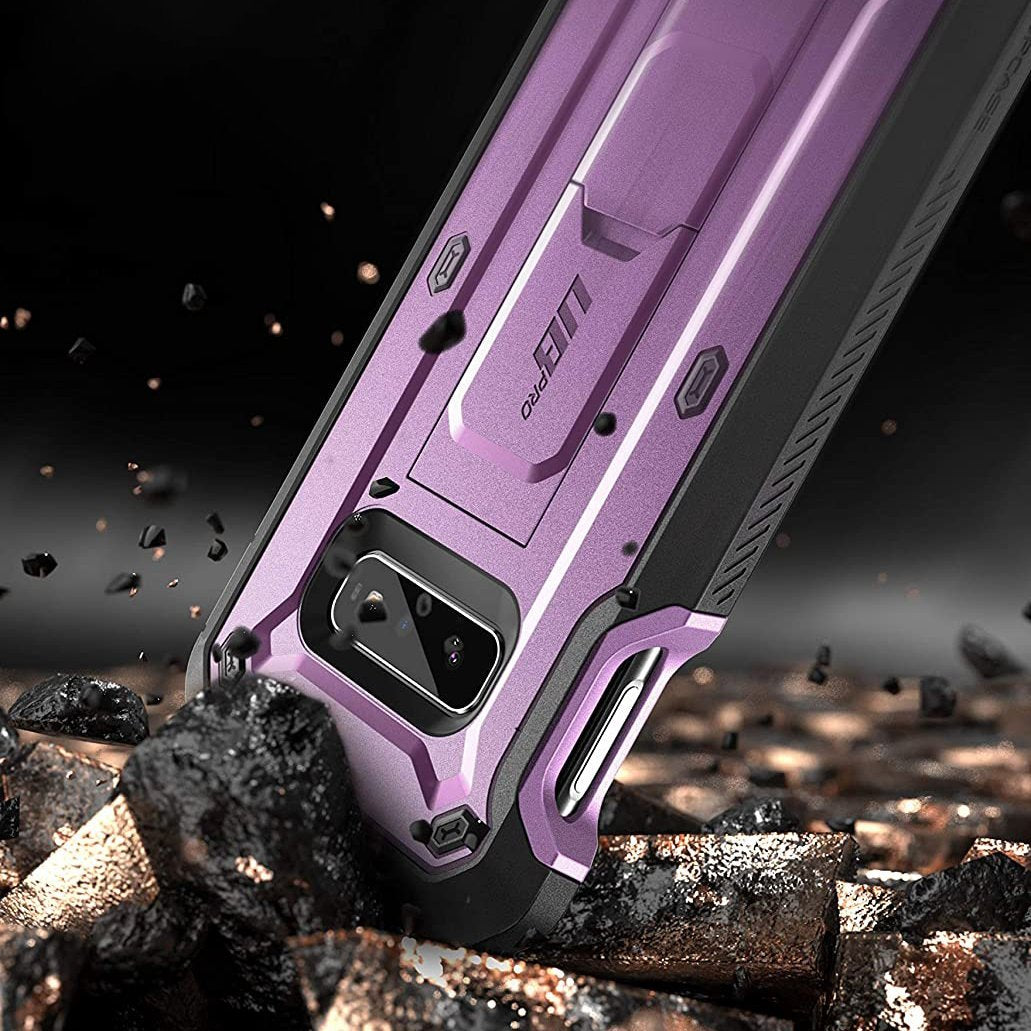 Galaxy S10e Unicorn Beetle Pro Full Body Rugged Holster Case-Metallic Purple