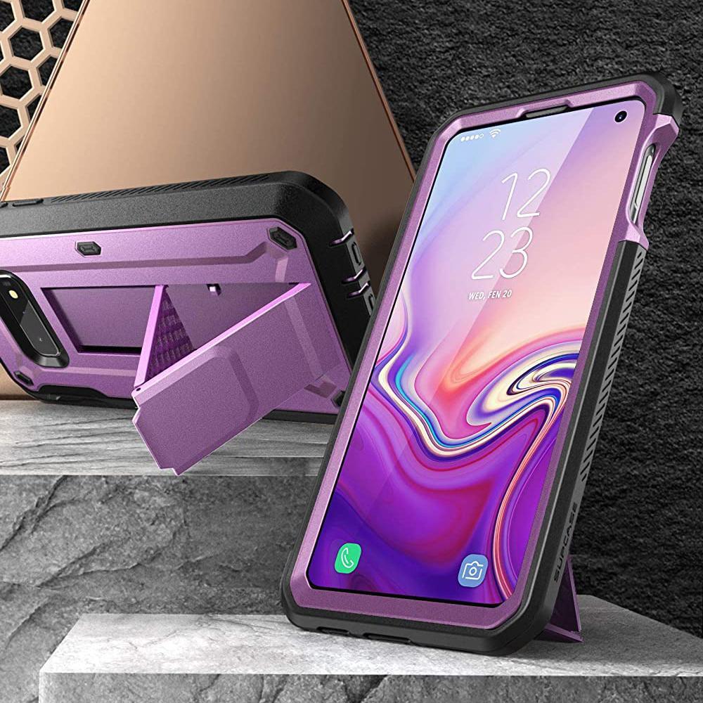 Galaxy S10e Unicorn Beetle Pro Full Body Rugged Holster Case-Metallic Purple