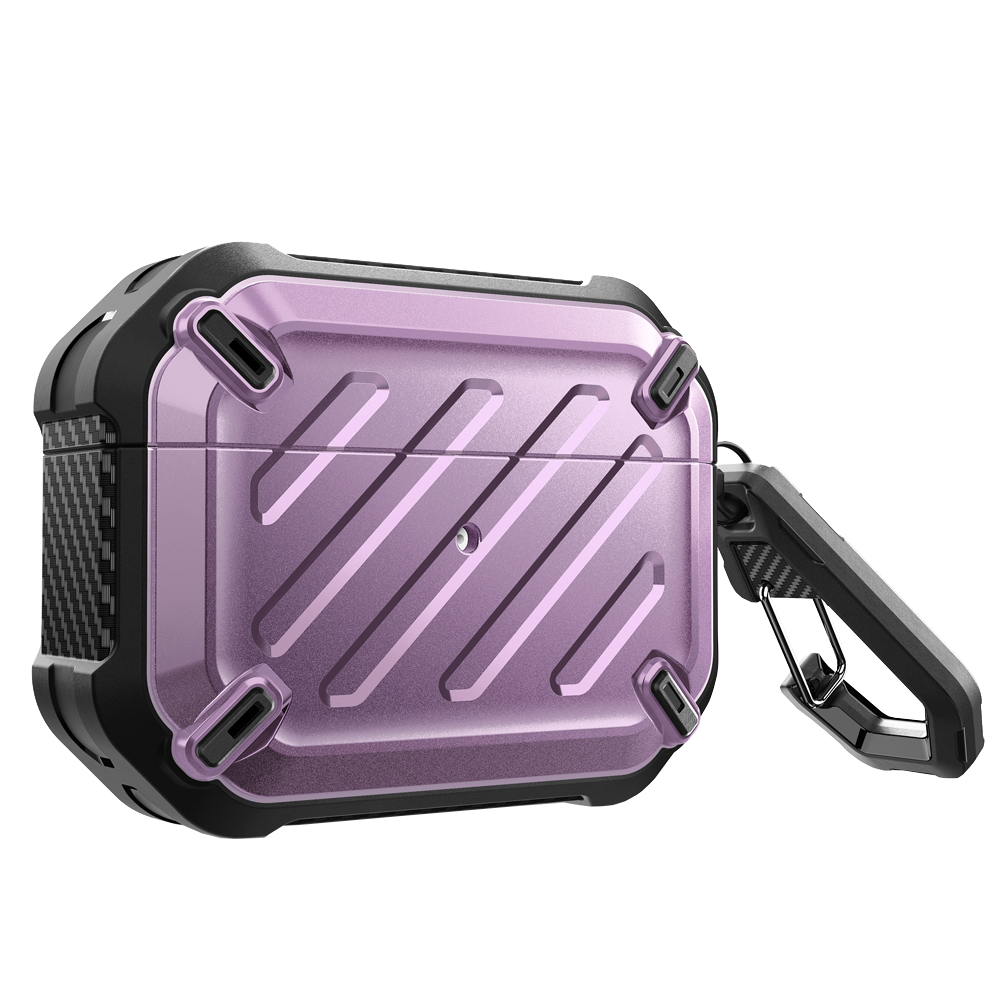 Apple AirPods Pro Unicorn Beetle Pro Rugged Case-Metallic Purple