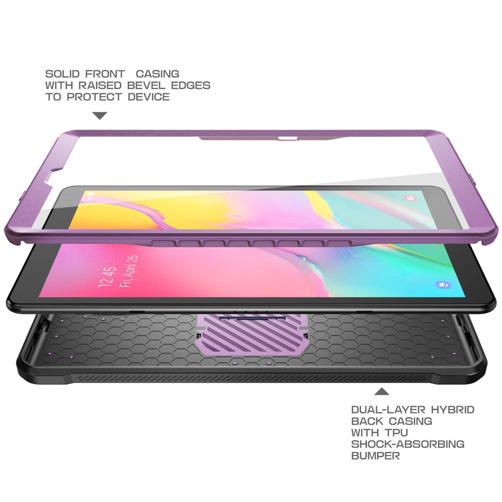 Galaxy Tab A 10.1 inch (2019) Unicorn Beetle Pro Full-Body Case-Metallic Purple