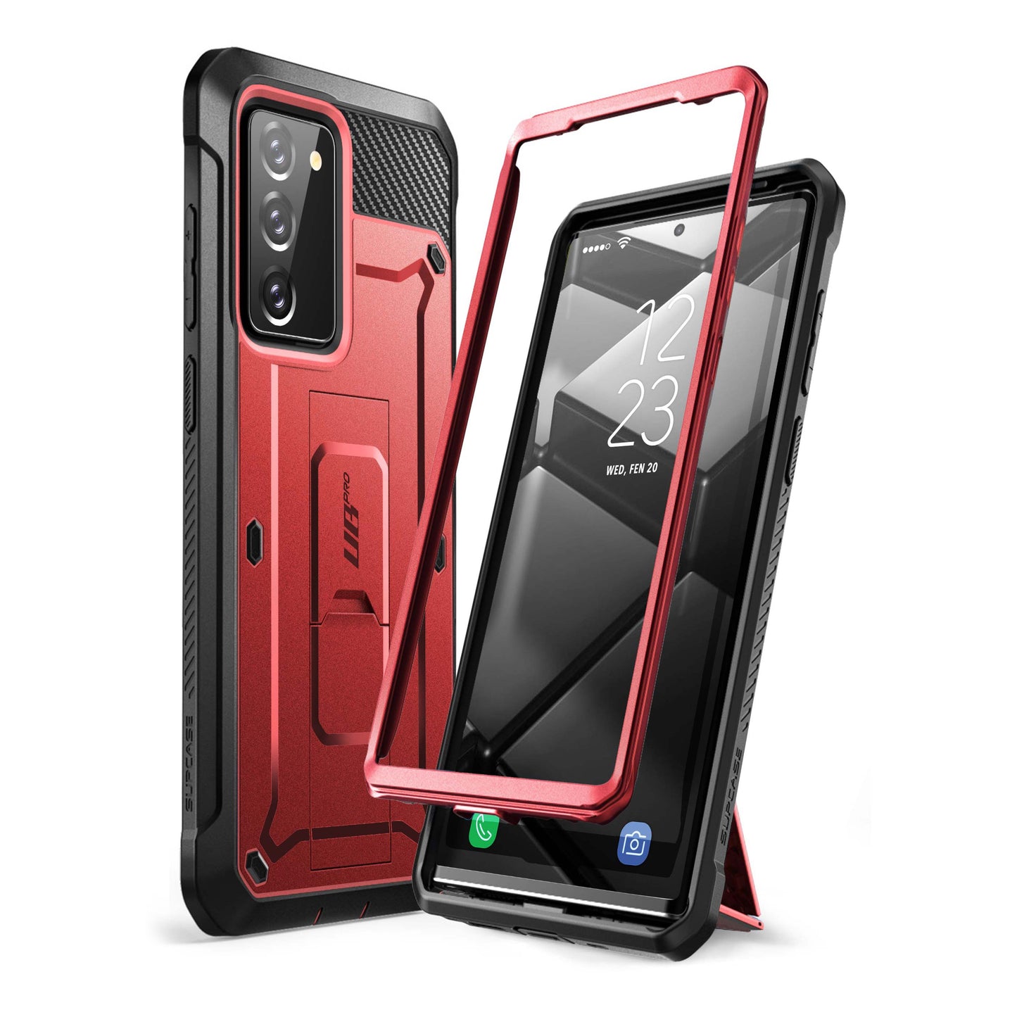 Galaxy Note20 Unicorn Beetle PRO Rugged Holster Case-Metallic Red