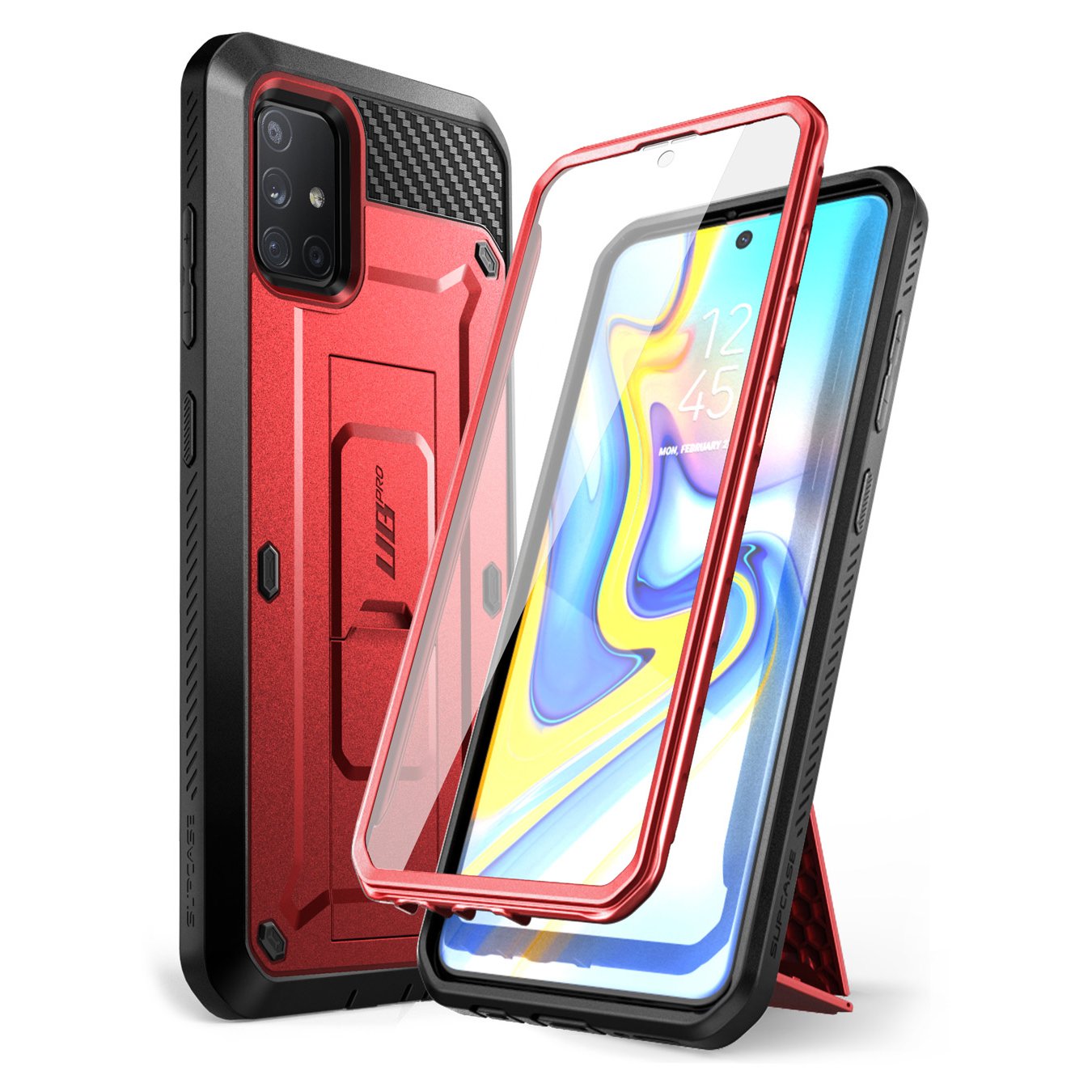 Galaxy A51 5G Unicorn Beetle Pro Rugged Case-Metallic Red