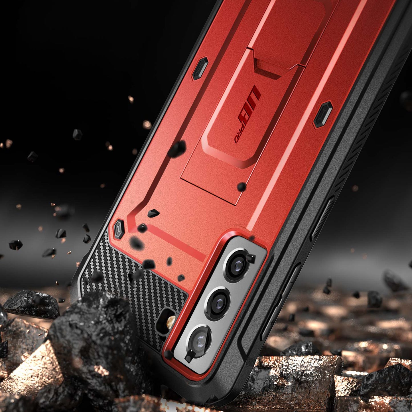 Galaxy S21 Plus Unicorn Beetle Pro Rugged Case-Metallic Red