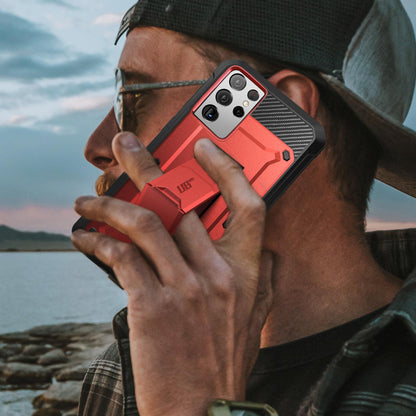 Galaxy S21 Ultra Unicorn Beetle Pro Rugged Case-Metallic Red
