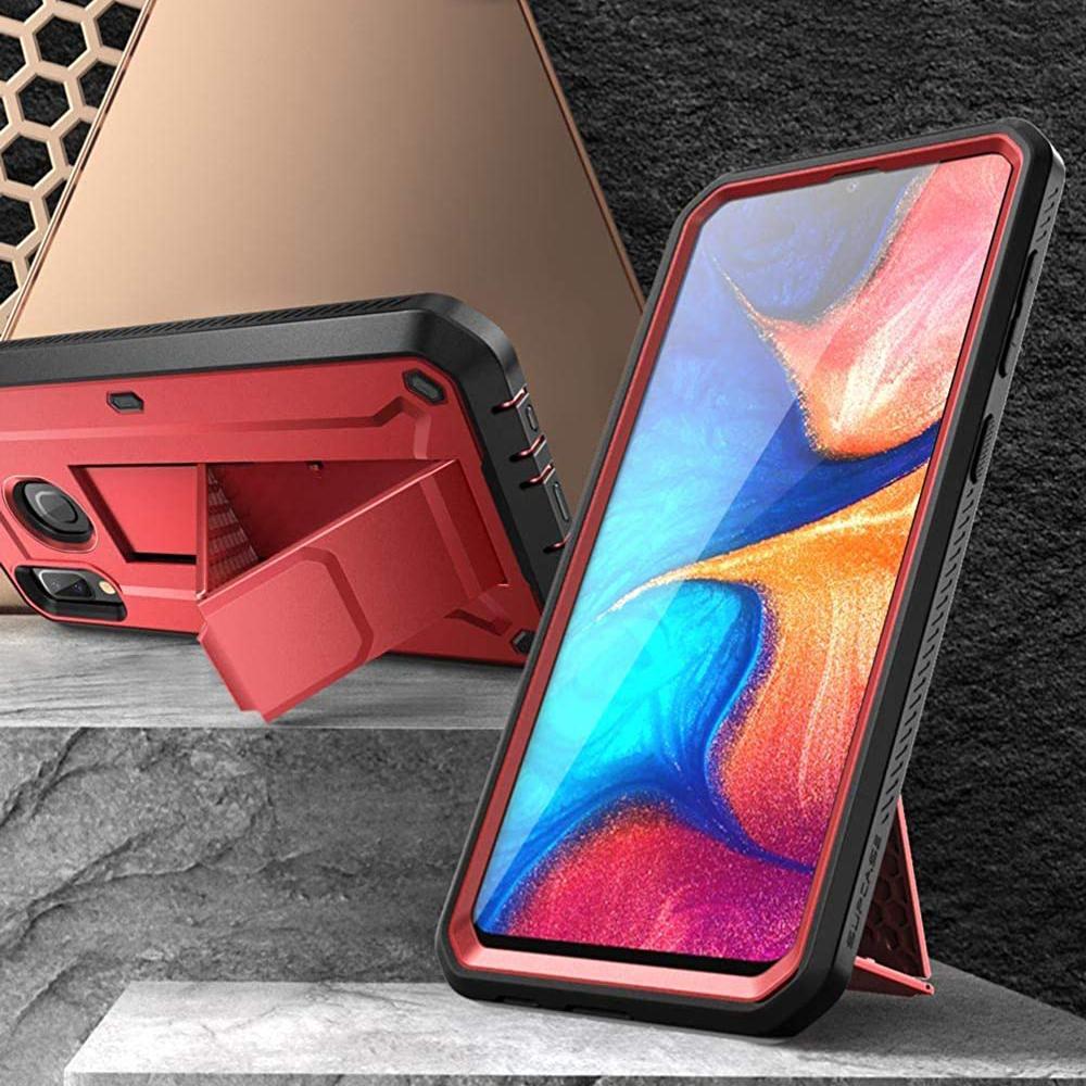 Galaxy A20 / A30 Unicorn Beetle Pro Rugged Holster Case-Metallic Red