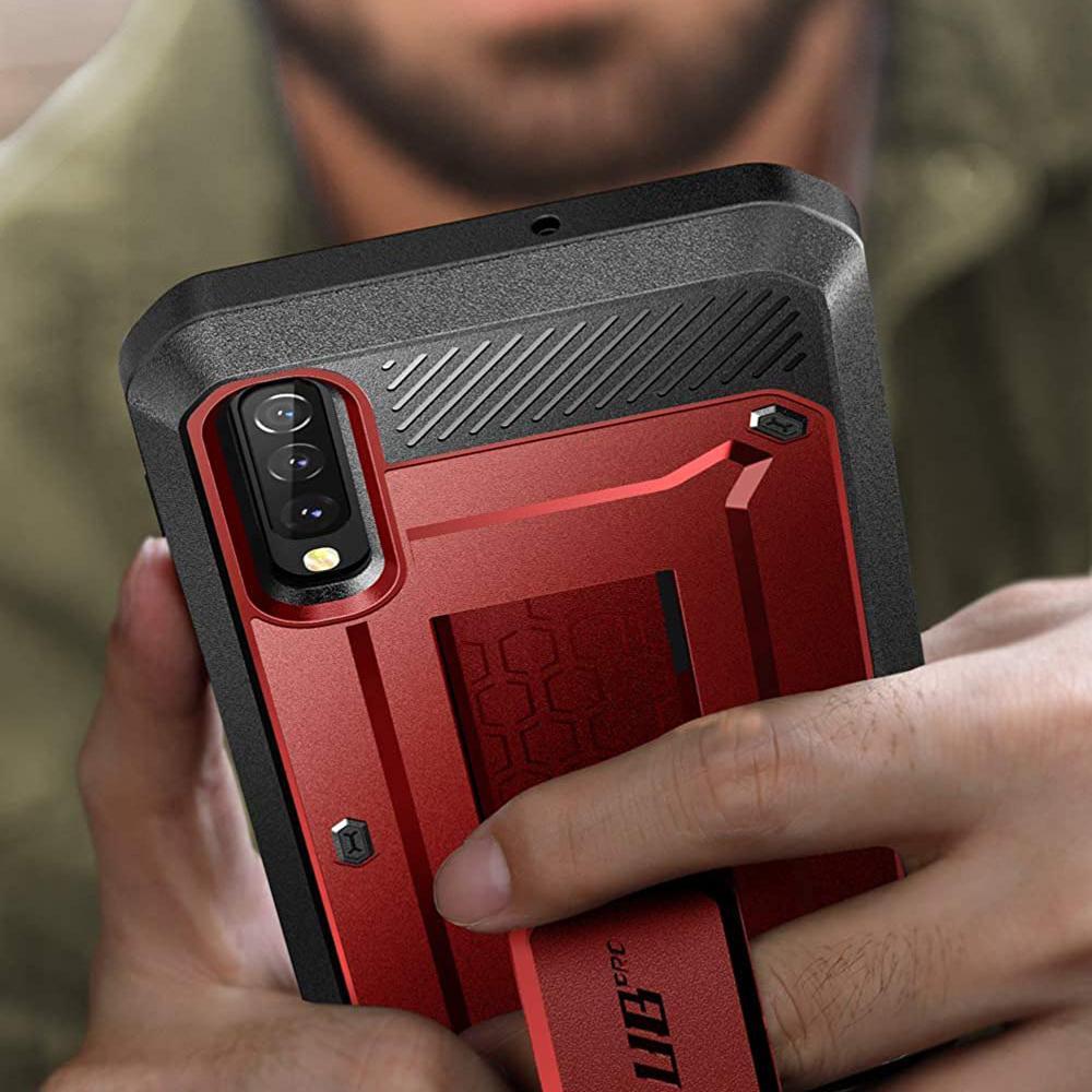 Galaxy A50 Unicorn Beetle Pro Rugged Case-Metallic Red