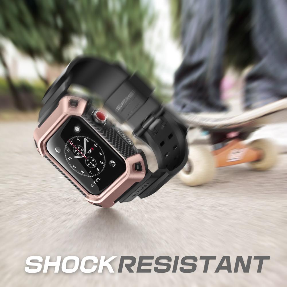 Apple Watch 3 UB Pro Wristband Case (42mm)-Rose Gold