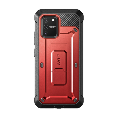Galaxy S10 Lite Unicorn Beetle Pro Full Body Rugged Holster Case-Metallic Red