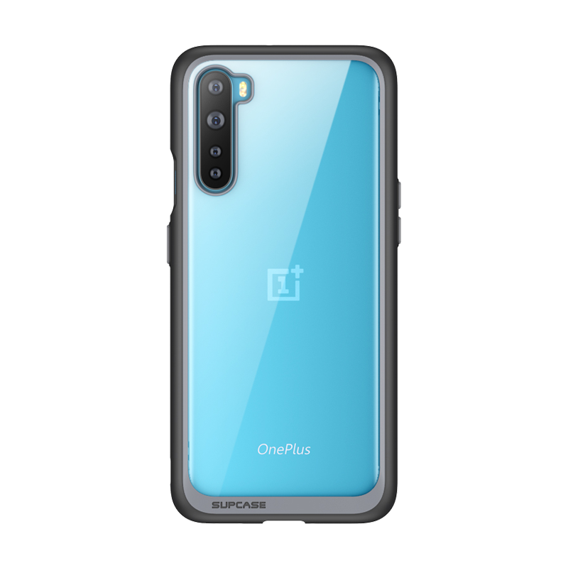 OnePlus Nord Unicorn Beetle Style Clear Bumper Case-Black