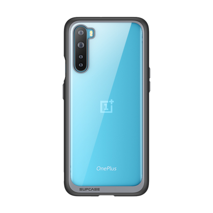 OnePlus Nord Unicorn Beetle Style Clear Bumper Case-Black