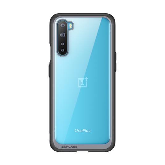 OnePlus Nord Unicorn Beetle Style Clear Bumper Case-Black