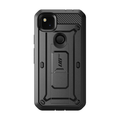 Google Pixel 4a (2020) Unicorn Beetle Pro Rugged Holster Case-Black