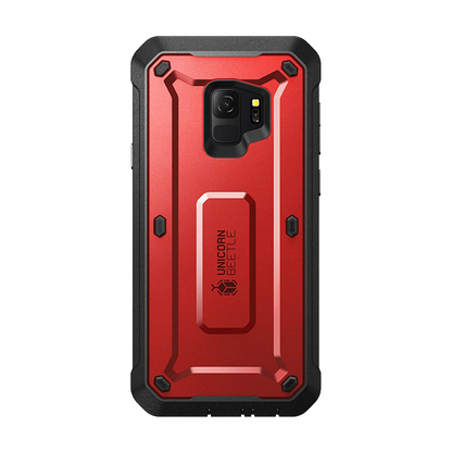 Galaxy S9 Unicorn Beetle Pro Full Body Rugged Holster Case-Metallic Red