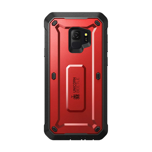 Galaxy S9 Unicorn Beetle Pro Full Body Rugged Holster Case-Metallic Red