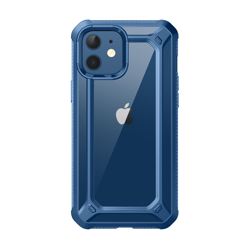 iPhone 12 mini 5.4 inch Unicorn Beetle Exo Clear Case-Blue