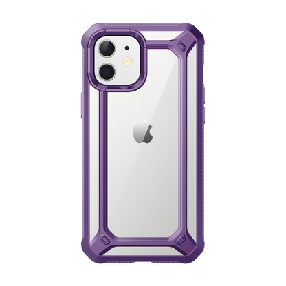 iPhone 12 6.1 inch Unicorn Beetle Exo Clear Case-Purple