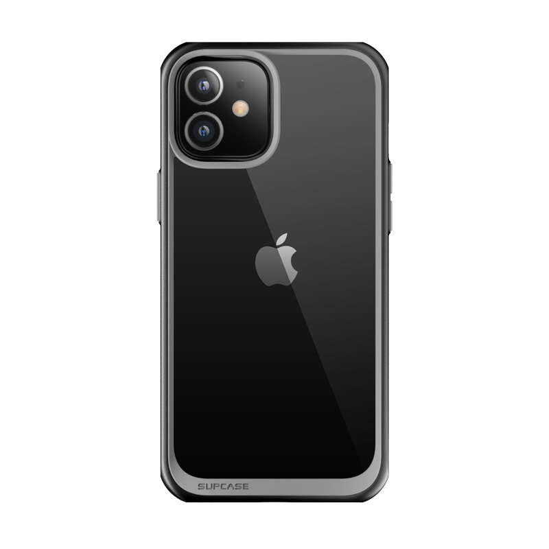 iPhone 12 mini 5.4 inch Unicorn Beetle Style Slim Clear Case-Black