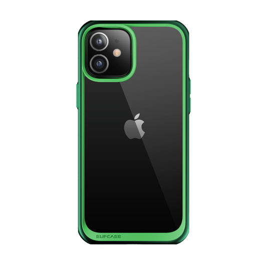 iPhone 12 6.1 inch Unicorn Beetle Style Slim Clear Case-Green