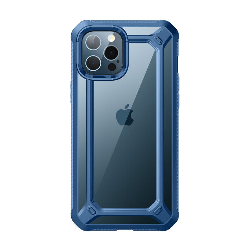 iPhone 12 Pro Max 6.7 inch Unicorn Beetle Exo Clear Case-Blue