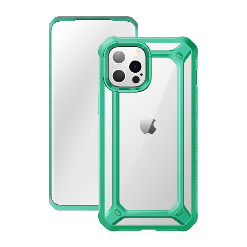 iPhone 12 Pro 6.1 inch Unicorn Beetle Exo with Screen Protector Clear Case-Mint Green