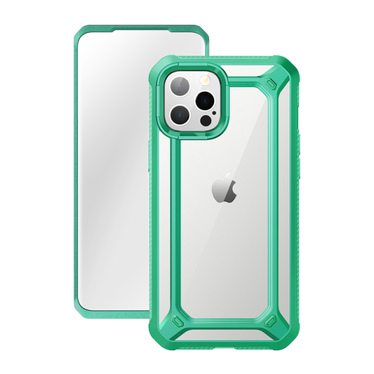 iPhone 12 Pro 6.1 inch Unicorn Beetle Exo with Screen Protector Clear Case-Mint Green